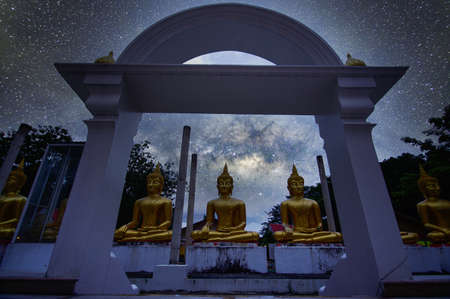 watpapromyan Buddhist temple Respect, calms the mind. in Thailand, Chachoengsao Provinceの写真素材