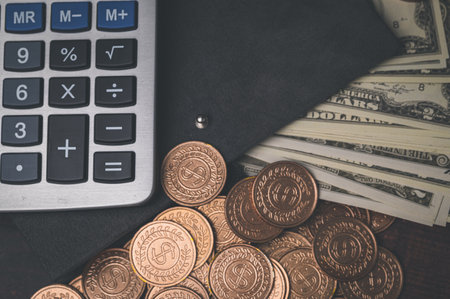 save money, invest stocks, financial incomeの写真素材
