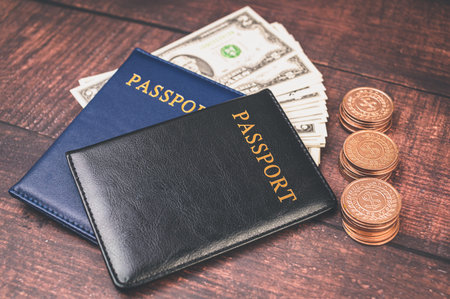 passport Save money for traveling and doing business around the world.