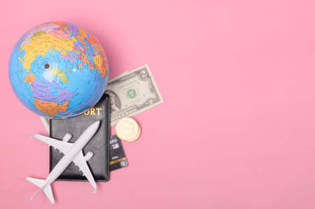 Transportation and Tourism By plane around the worldの写真素材