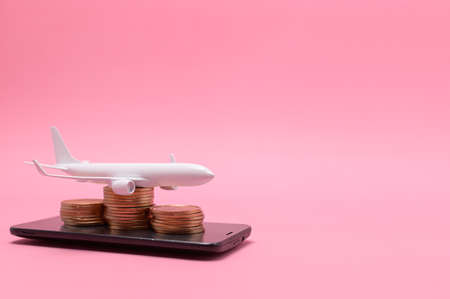 Transportation and Tourism By plane around the worldの写真素材