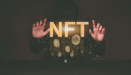 Non fungible token forex trading Cryptocurrency Metaverseの写真素材