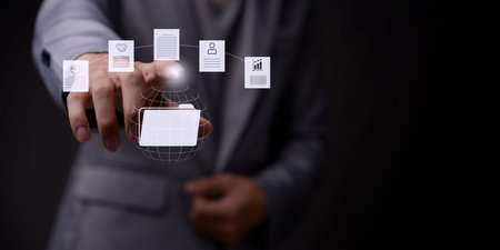 virtual Global Internet connection metaverse, Folder Document Management System, online...