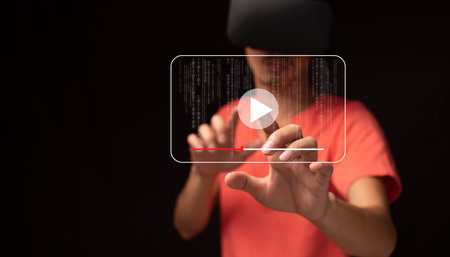 watching video on internet, live streaming online concert