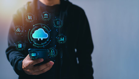 cloud technology large storage networking and internet concepts metaverse system, internet of things, new technology bigdata,の写真素材