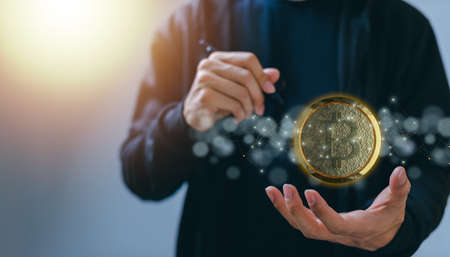 Trade trading crypto currency coins Bitcoin Exchanges Invest Metaverse stocksの写真素材