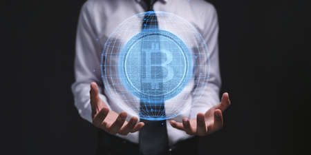 Trade trading crypto currency coins Bitcoin Exchanges Invest Metaverse stocksの写真素材