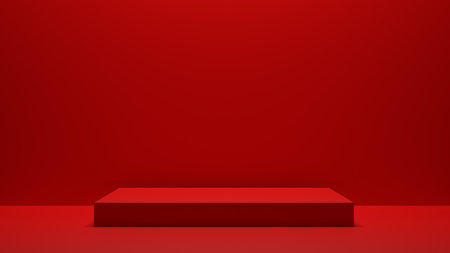 scene background backdrop podium stand .product shelf standing backdrop .pedestal display. Blank stand for showing product.の写真素材