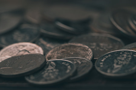 Savings Coins Investment And Interest Concept, Bitcoins new virtual money loan investment, real estate, mortgage, ESG, financial savingの写真素材