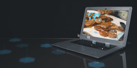 Currency exchange, money transfer, FinTech financial technology, World economy report. Man using mobile phone with forex trading graph, stock market reportの写真素材