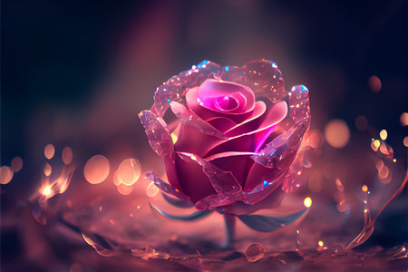 representative rose love, valentines day february 14 render realisticの写真素材