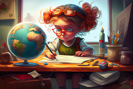 Cartoon World Art Dayの写真素材