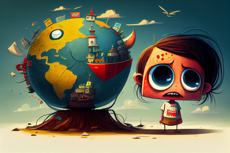 Cartoon World Art Day