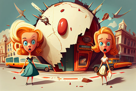 Cartoon World Art Dayの写真素材