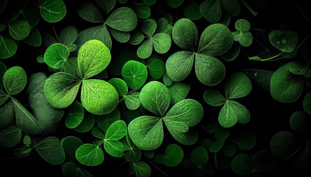 Clovers background St Patrickâ€™s Day a day of pride for Ireland