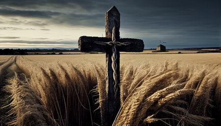 Good Friday, Ash Wednesday, cross, god, jesus,の写真素材