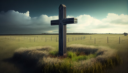 Good Friday, Ash Wednesday, cross, god, jesus,の写真素材
