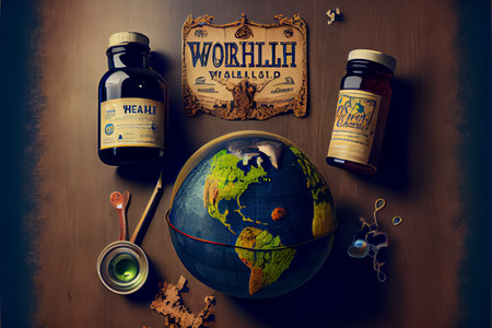 World Health Day, the key to global wellness 7 Aprilの写真素材