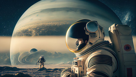 World Astronaut Day April 12 realisticの写真素材