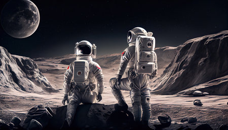 World Astronaut Day April 12 realisticの写真素材