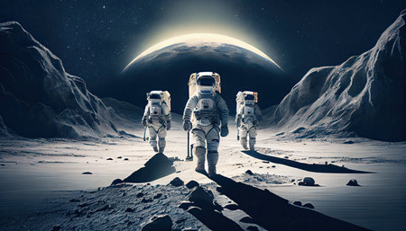 World Astronaut Day April 12 realisticの写真素材