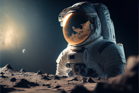 World Astronaut Day April 12 realisticの写真素材