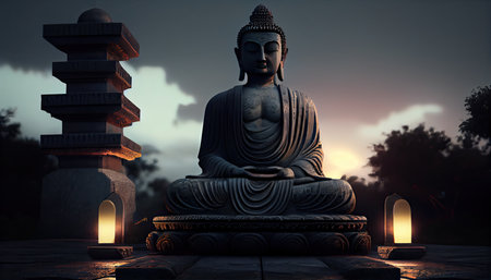 buddha image in buddhism makha bucha day visakha bucha day songkran day buddha purnimaの素材