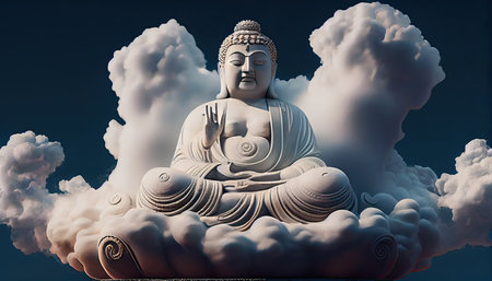 buddha image in buddhism makha bucha day visakha bucha day songkran day buddha purnimaの素材