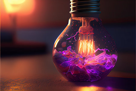 International Day of Light, May 16 light bulb emitting render photorealisticの素材