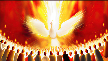 Pentecost, a weekly festival celebrating the end of the grain harvestの素材