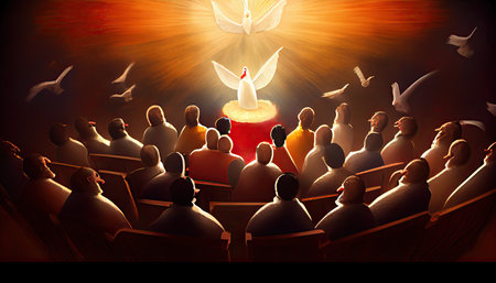 Pentecost, a weekly festival celebrating the end of the grain harvestの素材