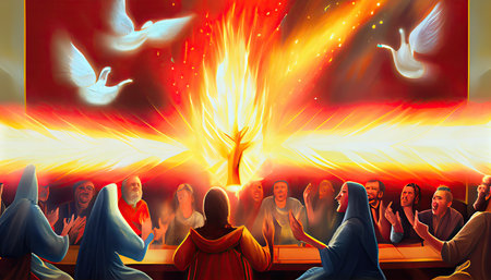 Pentecost, a weekly festival celebrating the end of the grain harvestの素材