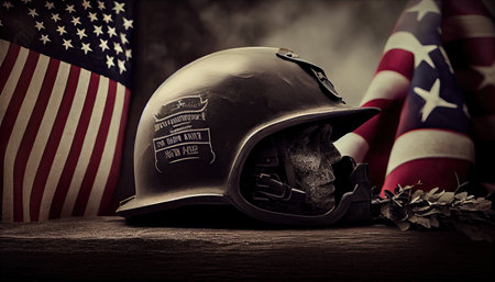 Memorial Day remembering the fallen soldiers around the worldの素材