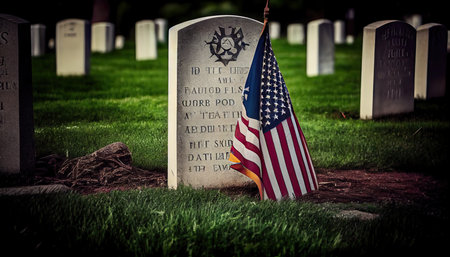 Memorial Day remembering the fallen soldiers around the worldの素材