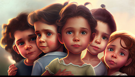 Childrenâs Day, the dawn of childrenâs rightsの素材