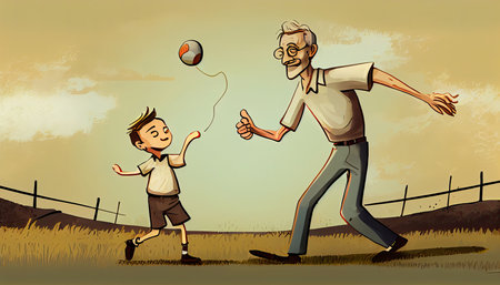 Honoring dads on Fatherâs Dayの素材