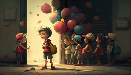 Childrenâs Day, the dawn of childrenâs rightsの素材