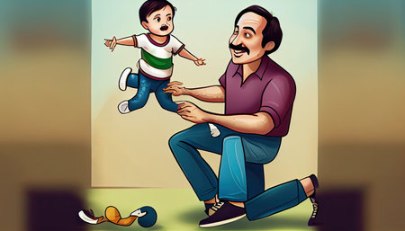 Honoring dads on Fatherâs Dayの素材