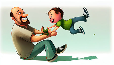 Honoring dads on Fatherâs Dayの素材