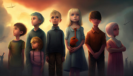 Childrenâs Day, the dawn of childrenâs rightsの素材