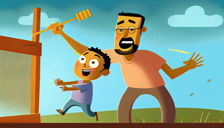 Honoring dads on Fatherâs Dayの素材