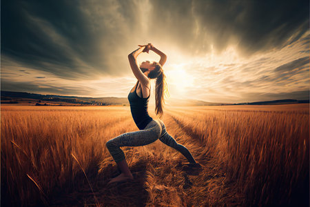 International Yoga Day June 21の素材