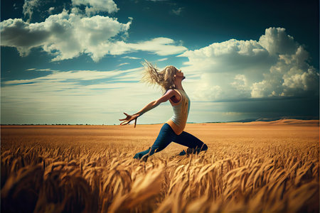 International Yoga Day June 21の素材