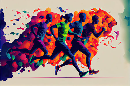 world running day 3 juneの素材