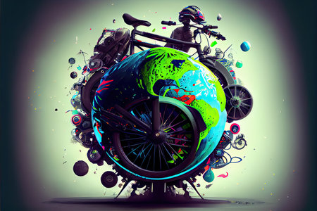 world bike day 3 juneの素材