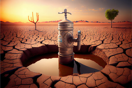 World Day Against Drought and Drought 17 Juneの素材
