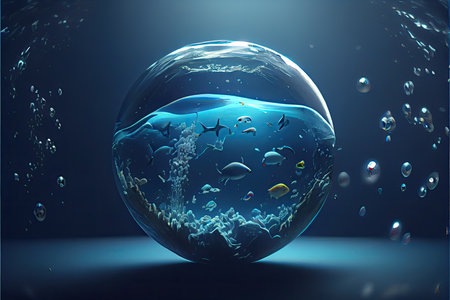 world ocean day or World Oceans Day, 8 Juneの素材