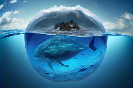 world ocean day or World Oceans Day, 8 Juneの素材