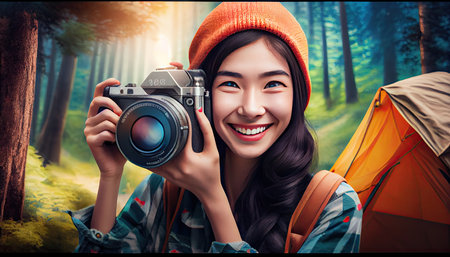 Camera World Photography Day, the beauty of an imageの素材