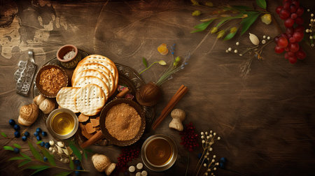 Passover Background Passover is one of the most famous Jewish holidaysの素材